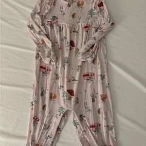 Angel Dear Pink Woodland Baby Romper